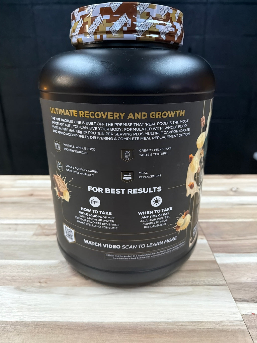 Redcon1 MRE Whole Food Protein - Banana Nut Bread