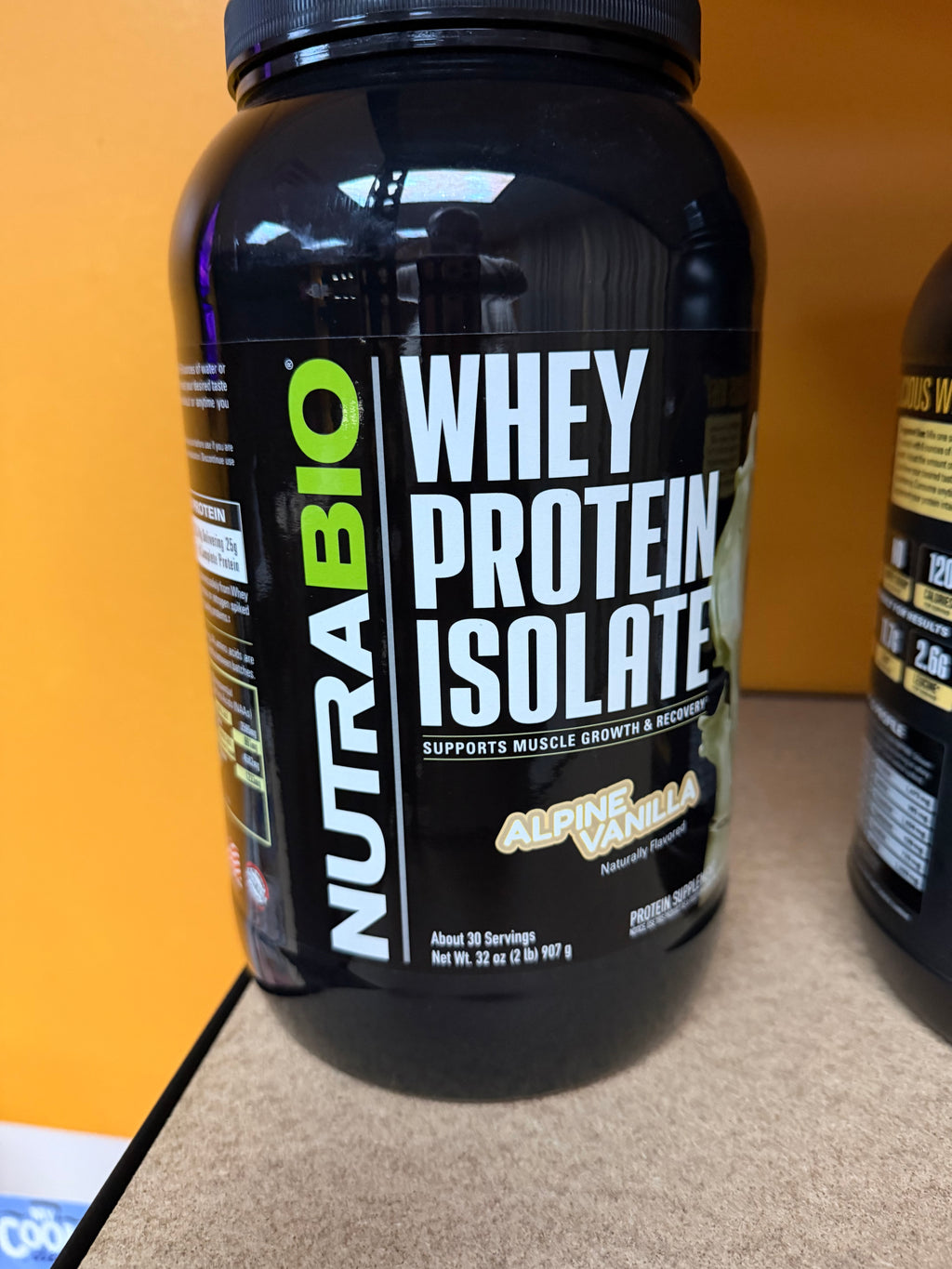 NutraBio Whey Protein Isolate - 2 lb