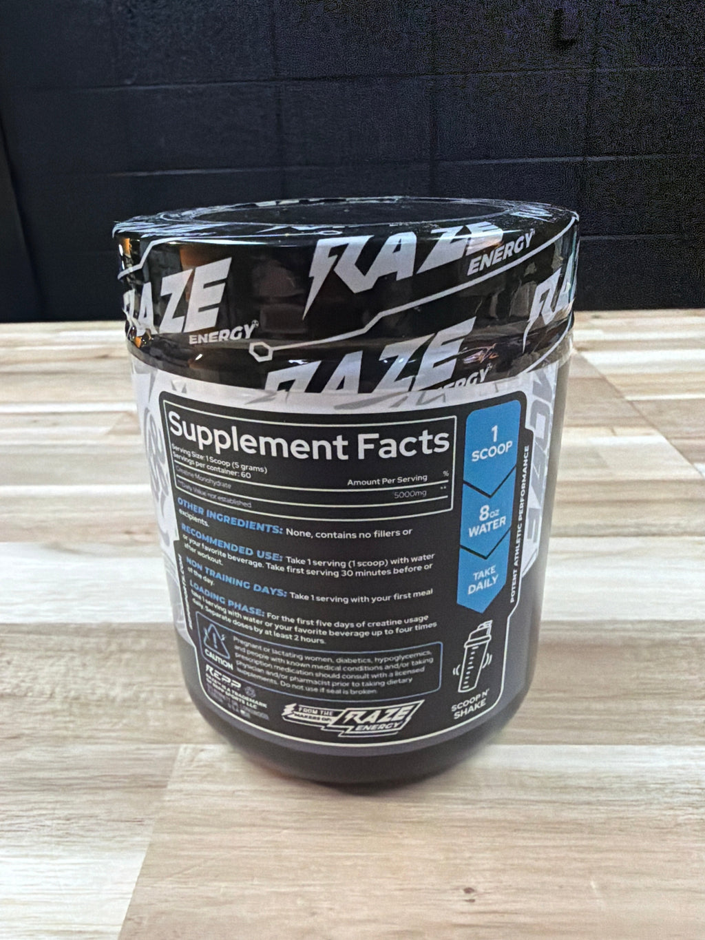 RAZE Creatine Monohydrate - Potent Athletic Performance