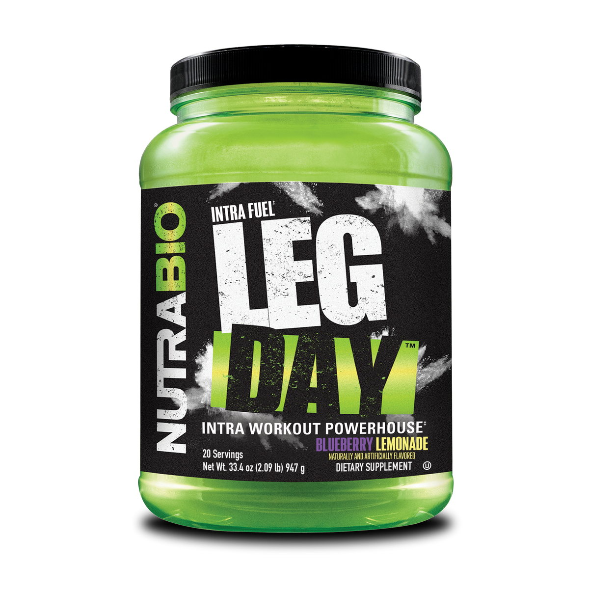 NutraBio Intra Carb Leg Day Blueberry Lemonade